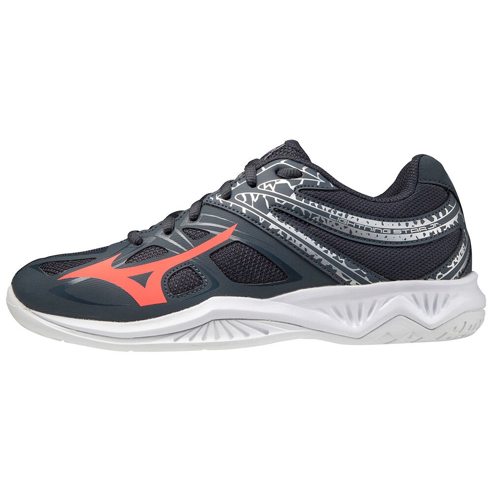 Mizuno Lightning Star Z5 - Bayan Voleybol Ayakkabısı - Lacivert/Mercan Türkiye (ODSRWZ-523)